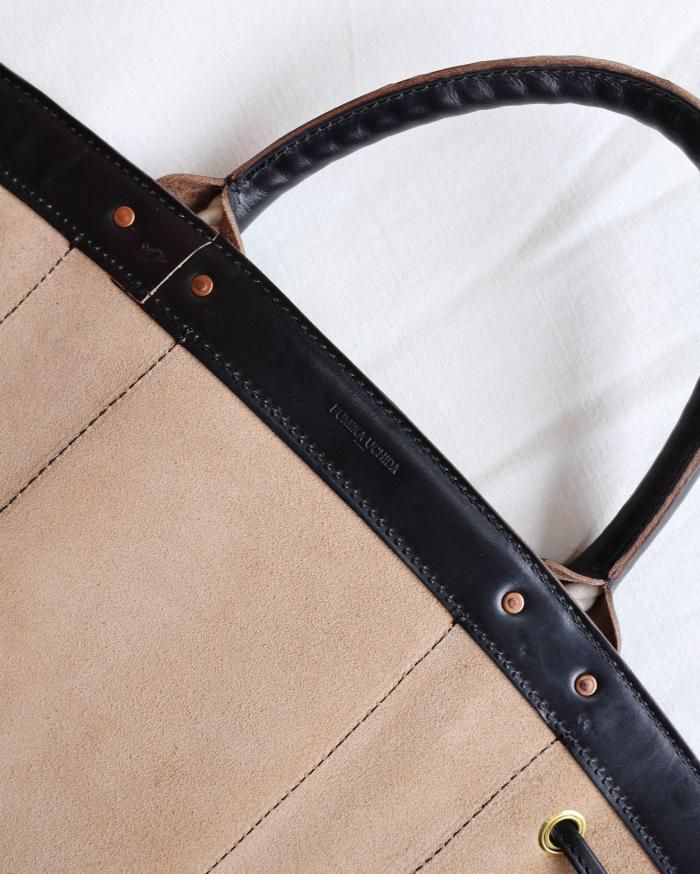 FUMIKA UCHIDA： LEATHER CARPENTERS TOOL BAG - BLACK - ORANN ONLINE