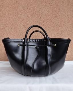 FUMIKA UCHIDA  CHACOLILEATHER CARPENTERS TOOL BAG / S- BLACK