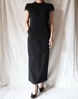 Mame KurogouchiCotton Jersey Puff Sleeve Dress - BLACK	