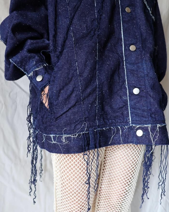ジャケット・アウター 25ss Midorikawa SILK DENIM JACKET INDIGO Midorikawa 【SILK DENIM JACKET -INDIGO-】 | lloomm