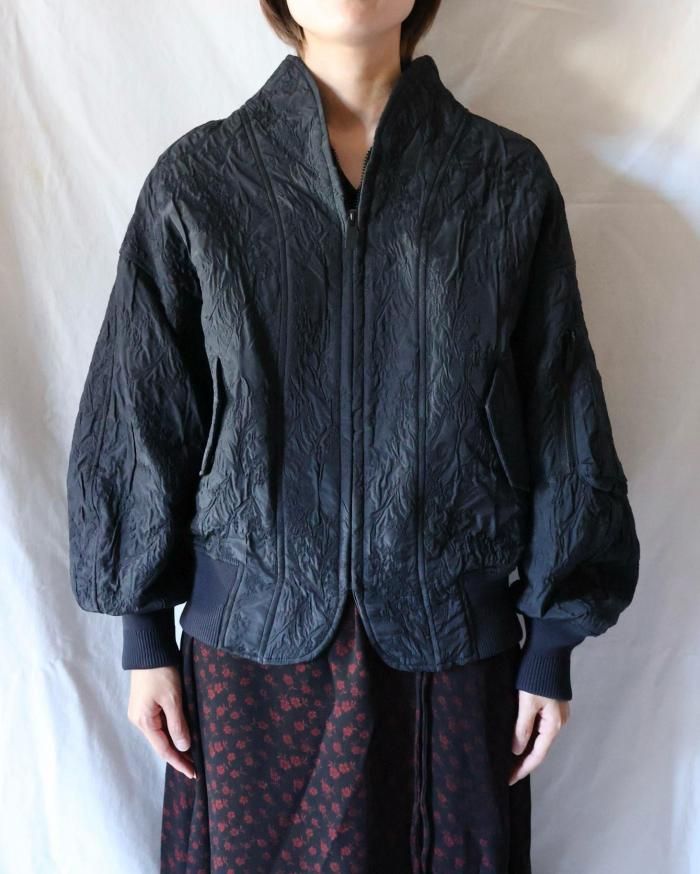 mame kurogouchi ジャケット ブラック Double Jersey Dropped Shoulder
