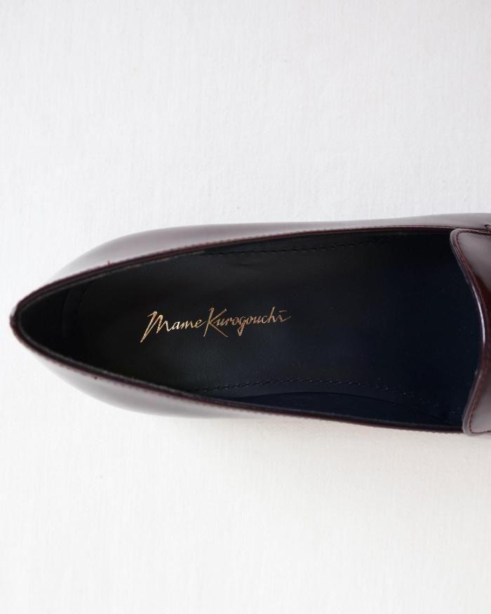 Mame Kurogouchi：Cowhide Leather Loafers - BORDEAUX - ORANN ONLINE
