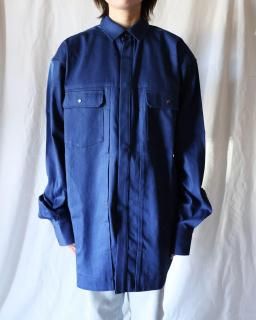 JUN MIKAMIDENIM LONG SLEEVE SHIRT - BLUE