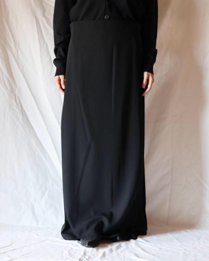 Cristaseya：PLEATED LONG SKIRT - BLACK - ORANN ONLINE SHOP