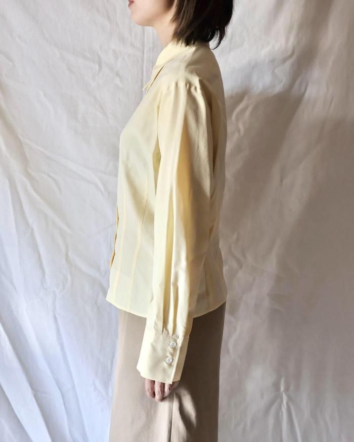 Ernie Palo：SILK DART SHIRT - YELLOW - ORANN ONLINE SHOP
