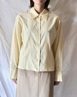 Ernie PaloSILK DART SHIRT - YELLOW