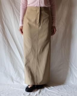 Ernie PaloNIDOM GABARDINE LONG SKIRT - BEIGE