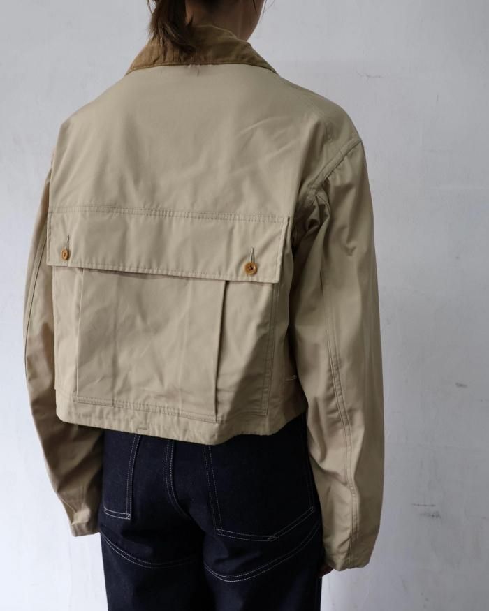 FUMIKA UCHIDA： POPLIN SHORT JACKET - SAND/BEIGE - ORANN ONLINE SHOP