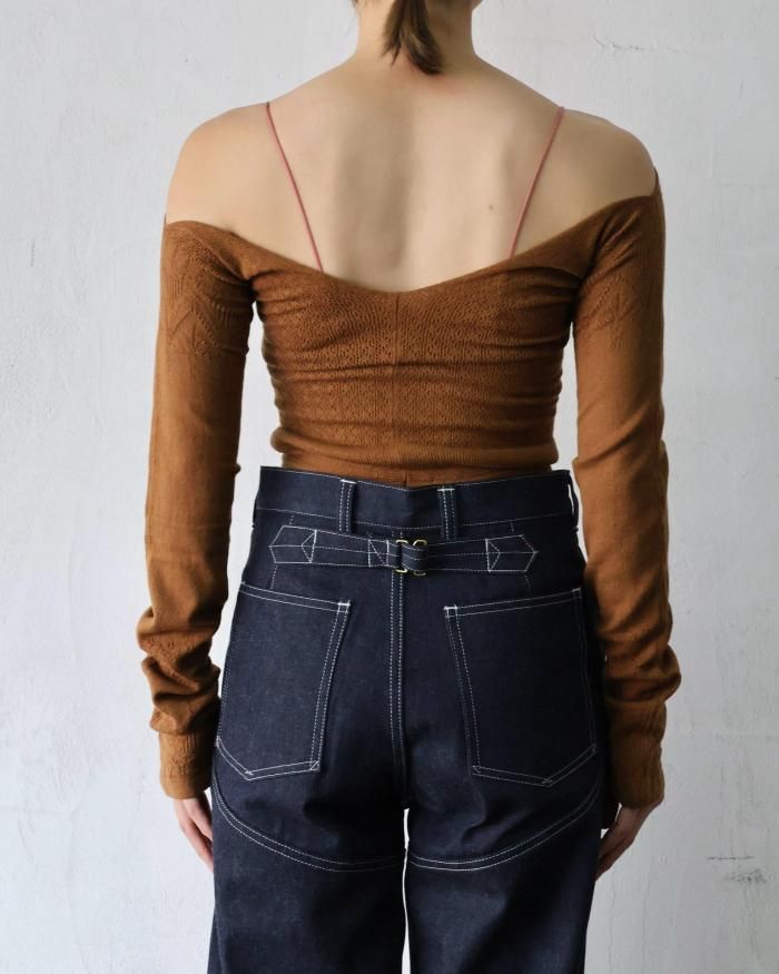 fumika Uchida フミカウチダ　メッシュ　タイツ　トップス フミカウチダ メッシュニットタイツトップス