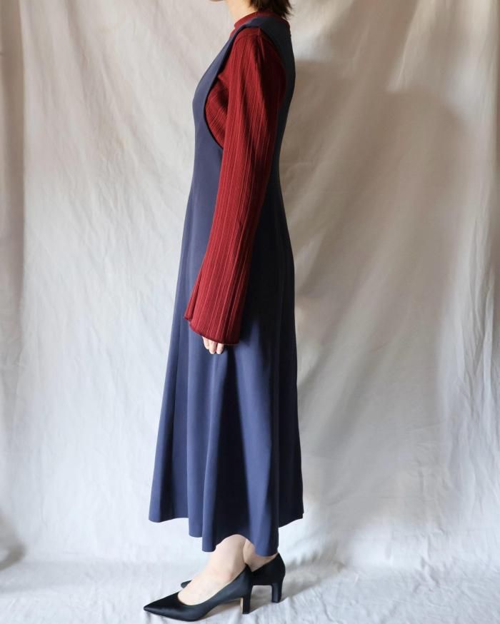 ワンピース MameKurogouchi Woolette Flare Dress Wool Venetian Flare Dress MM25FW