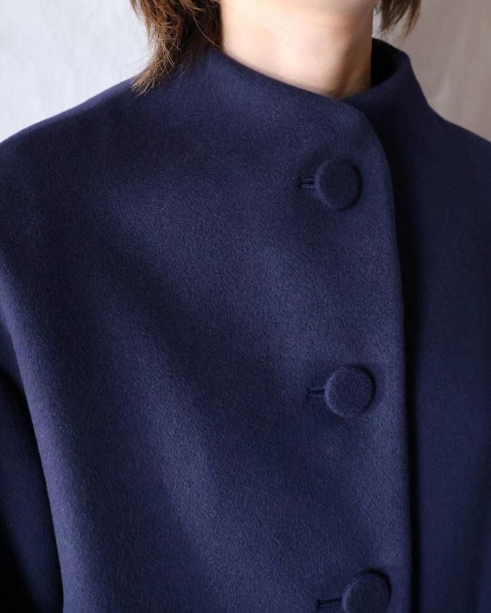 Mame Kurogouchi：Wool Melton Short Cort - NAVY - ORANN ONLINE SHOP