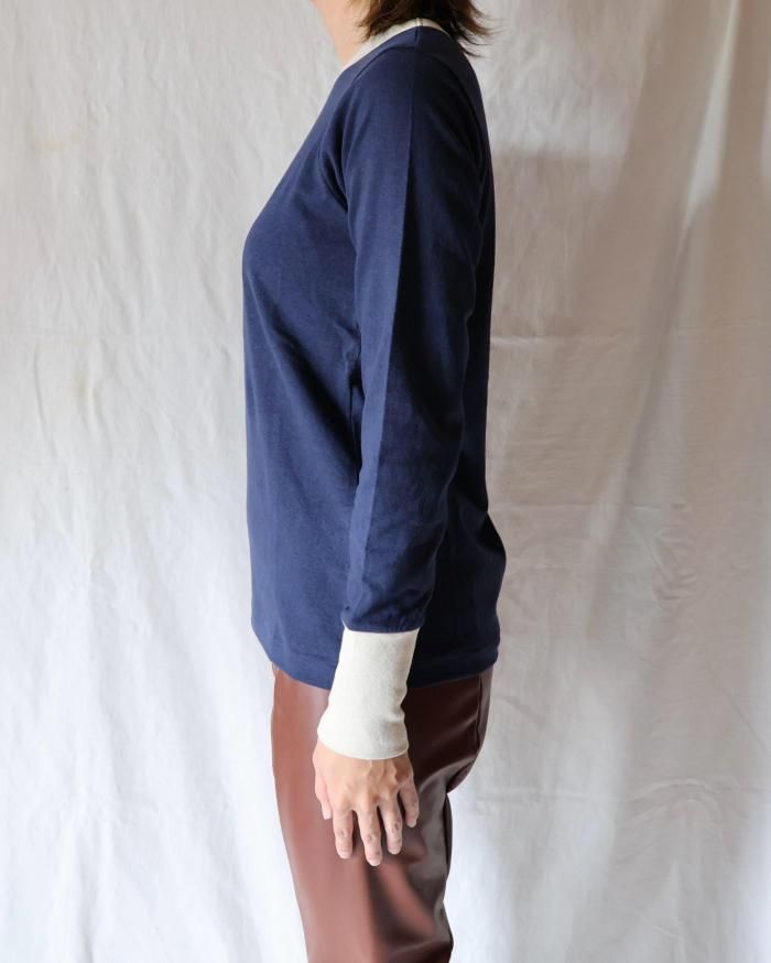 トップス fifi original collection \"Trim L/STee\" fifi collection：Trim L/S tee - ICEBLUE - ORANN ONLINE SHOP