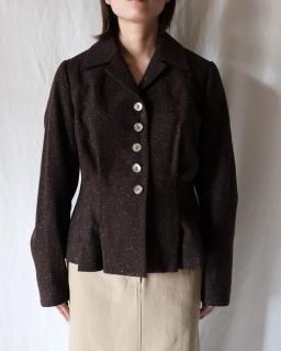 Ernie PaloCOLOR NEP SHIRT JACKET - BROWN