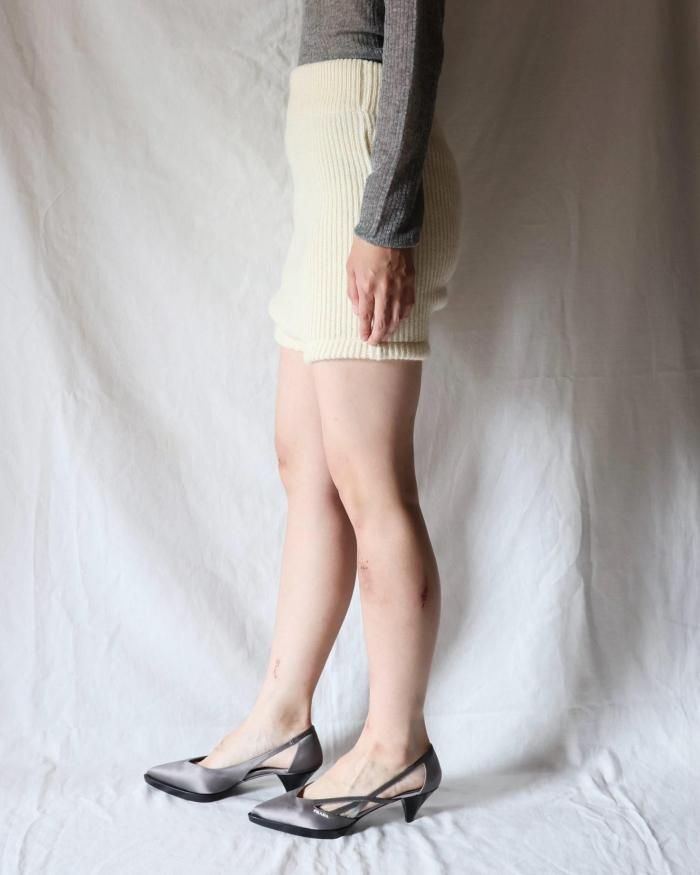 FUMIKA UCHIDA ニット　ブルマショーツ FUMIKA UCHIDA： SHETLAND RIB STITCH BLOOMERS - IVORY - ORANN