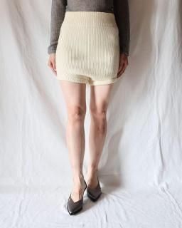 FUMIKA UCHIDASHETLAND RIB STITCH BLOOMERS - IVORY