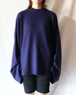 y YOBell Sleeve Big Knit - NAVY