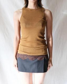 y YORib Tank Top - COFFEE