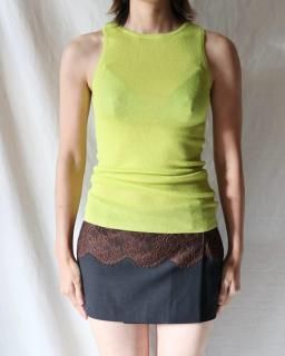 y YORib Tank Top - CELERY