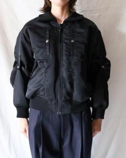 JUN MIKAMIFLIGHT JACKET - BLACK