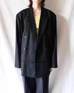 JUN MIKAMIFLANO DOUBLE JACKET - BLACK