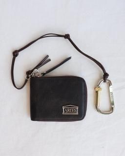 AriesVintage Leather Bobby Wallet - BROWN