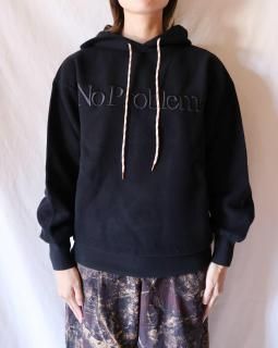 No Problemo/ AriesNo Problemo Reverse Fleece Hoodie - BLACK