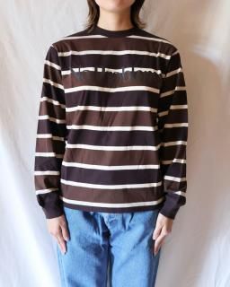 No Problemo/ AriesNo Problemo Striped LS Tee - BROWN