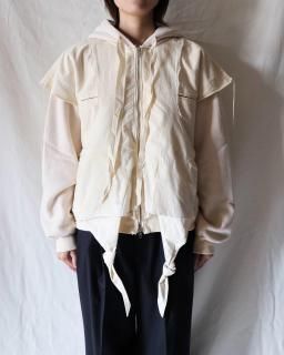 MidorikawaZIP HOODIE - IVORY