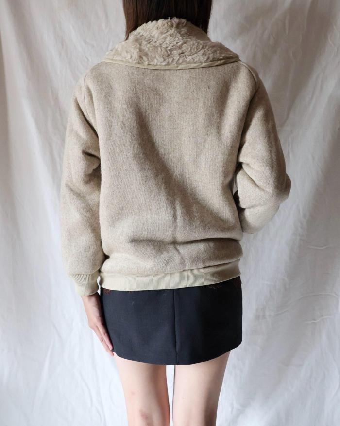 FUMIKA UCHIDA： BOA REVERSIBLE BLOUSON - NATURAL - ORANN