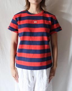 WALES BONNERCITY CROPPED T SHIRT - RED/NAVY
