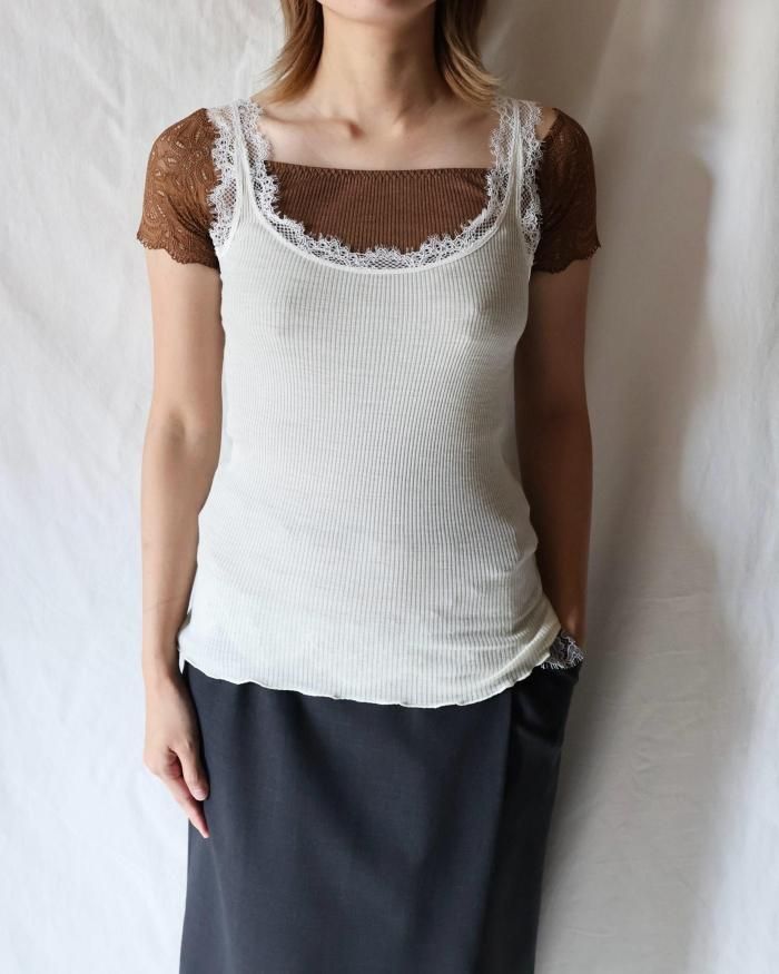 FUMIKA UCHIDA： RIB CAMISOLE UNDERWEAR - KINARI - ORANN ONLINE SHOP