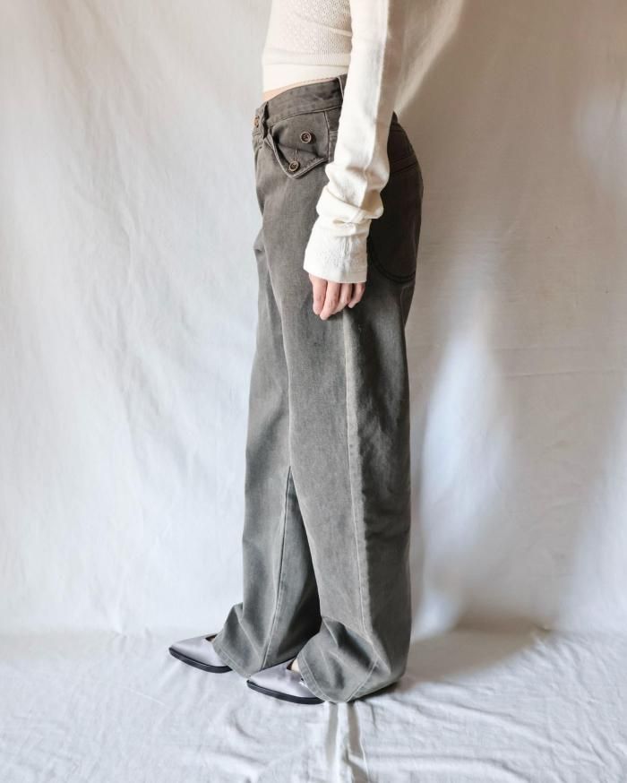 FUMIKA UCHIDA： KATSURAGI STRAIGHT PANTS - TAUPE - ORANN ONLINE SHOP