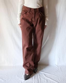 FUMIKA UCHIDAKATSURAGI STRAIGHT PANTS - BORDEAUX