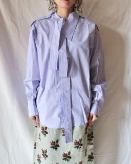Meryll RoggeDECONSTRUCTED SHIRT - PALE BLUE/RED