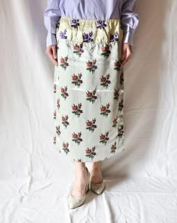 Meryll RoggeBI-COLOR SLIPSKIRT - MINT/YELLOW