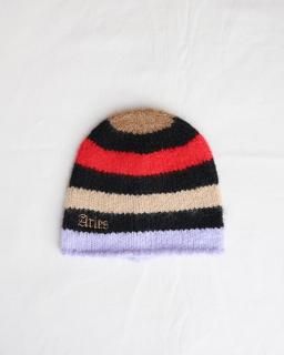 AriesBrushed Stripe Beanie - MULTI
