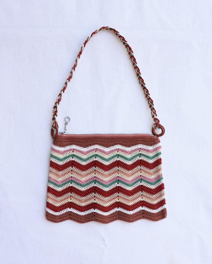 FUMIKA UCHIDA： CROCHET CHEVRON PURSE - ORANN ONLINE SHOP