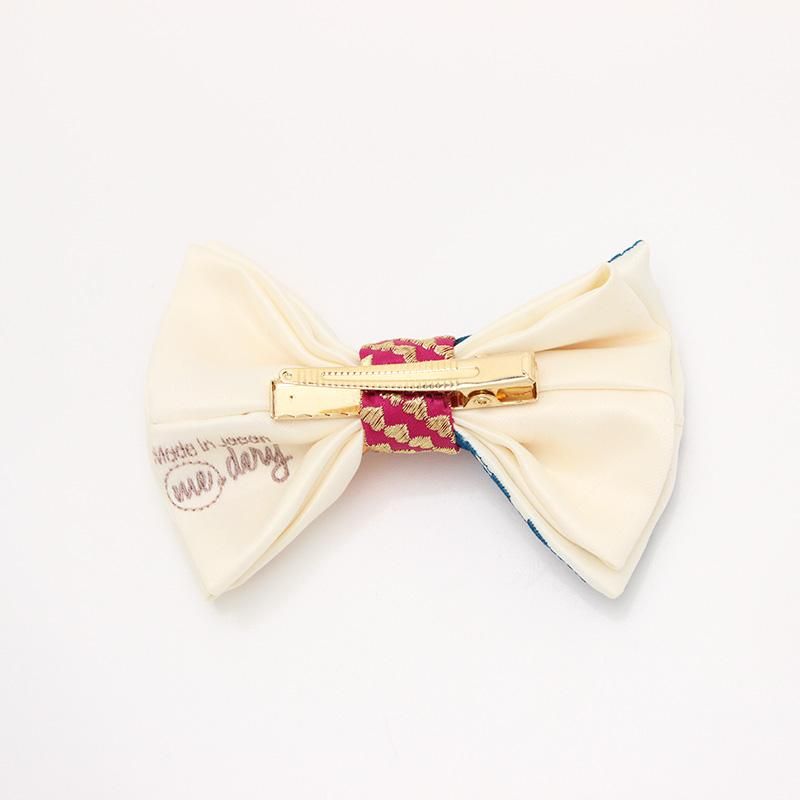刺繍の蝶ネクタイ 恋する和の文様 月白 TATEHA tie - me.dery
