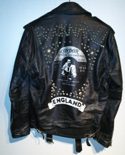 LA ROCKA! EDDIE COCHRAN Studded Leather Biker Jacket
