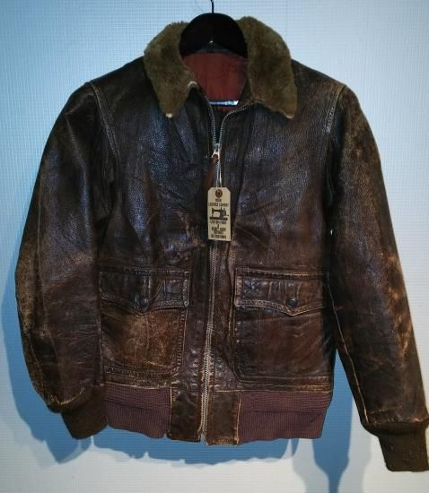 40`s US NAVY M-422a(G-1) Flight Jacket - neon-leather 40`s US NAVY M-422a(G-1) Flight Jacket - neon-leather