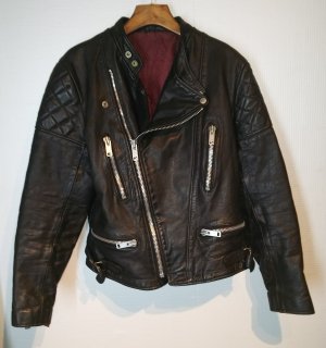 Wolf Leathers stand Collar Riders Jacket 