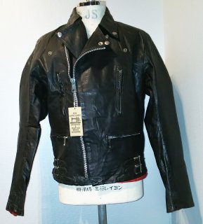 70's CHANPION RIVETTS Leather Jacket