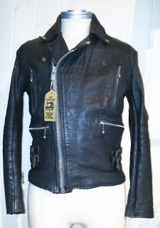 80's MADE IN ENGLAND Double Leather Jacket 