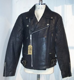 80's MADE IN ENGLAND Double Leather Jacket 