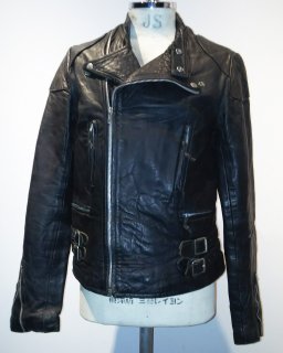 70's MADE IN ENGLAND Sheepskin Double riders jacket 