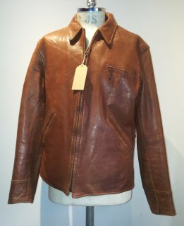 40's ALBERT RICHARD reversible Leather Sports Jacket 