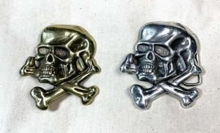 Biker skull buckle