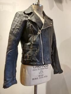 70~80's double riders jacket LIGHTNING Type