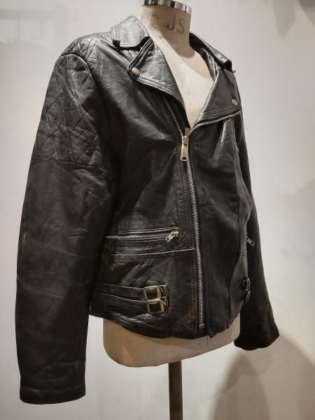 70s 80s 本革 ロンドンライダースジャケット LIGHTNING（70~80's