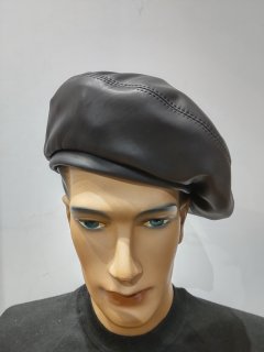 Leather Beret 